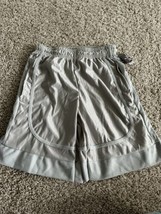 Brooklyn Unlimited Boys Basketball Shorts Gray Pocket Elastic Waist Size... - $7.69