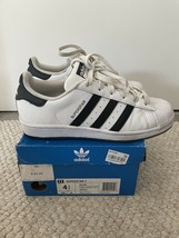 adidas B42369 Superstar White/Black YOUTH Size 4.5 Women 6. Lace Up Clear Bottom - $47.47
