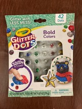 Crayola GLITTER DOTS bold Colors (42) Dots. Glitter Less Mess! Distressed Box - £9.56 GBP