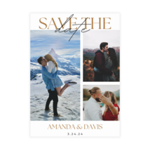 Printed Save The Date Wedding Invite, Save The Date Announcements w/Photo Qty 50 - £55.37 GBP