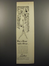1950 United States Rubber Lastex Ad - When a winner meets a winner - £14.44 GBP