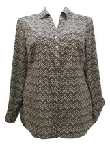 Style&amp;co. Ladies Button-Down Shirt Collar-Neck Long-Sleeve PLUS SIZE 0X - £19.60 GBP