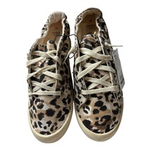 Time and Tru Sneakers Womens Size 11 Leopard Print Stretch Heel Slip On New - £10.39 GBP