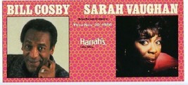 Bill Cosby &amp; Sara Vaughn Harrah&#39;s Lake Tahoe Postcard Nevada - £8.65 GBP