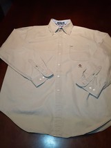 Vintage 90’s Tommy Hilfiger Brown Button Down Shirt  Men’s Size L - £19.45 GBP