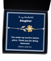 To my Daughter,  Sunflower Bracelet. Model 64035  - £31.83 GBP