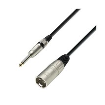 Adam Hall 3 Star Series 1m XLR Male to 6.3mm Jack Mono Microphone Cable  - $11.00