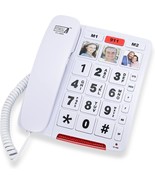 Future Call Fc-2804 Big Button Phone For Seniors With 3 Picture Keys And - $65.04 CAD