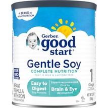 Gerber Good Start Gentle Soy Lactose-Free Non-GMO Infant Formula w Iron, 12.9 oz - $39.99