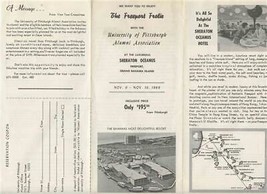 Sheraton Oceanus Brochure Bahamas Univ. of Pittsburgh Alumni Association 1969 - £14.01 GBP