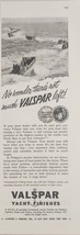 1945 Print Ad Valspar Yacht Finishes Marine Landing Boats WW2 Valentine New York - £11.42 GBP