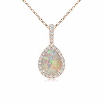 Authenticity Guarantee

ANGARA Natural Opal &amp; Diamond Pendant Necklace in 14K... - £832.04 GBP