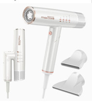 Maxfoxe Travel Blow Dryer Foldable Ionic Small 9 Modes Portable Hairdryer MS3002 - £78.33 GBP
