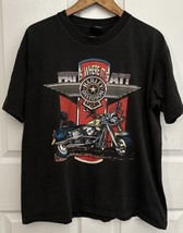 Vintage Harley-Davidson 1993 Clayton Co GA Single Stitch T Shirt Mens Size L - £31.41 GBP