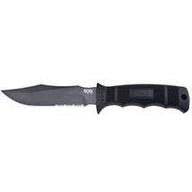 SOG Seal Pup with Sheath Fixed Blade Knife 4.75in Straight Edge Clip Point - £52.32 GBP