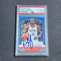 2012-13 Panini Basketball #229 Reggie Jackson Signed Card Auto PSA/DNA Slabbed T - £47.81 GBP