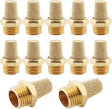 12 Pcs Air Pneumatic Mufflers Silencer, Brass Pneumatic Exhaust Muffler,... - $29.99