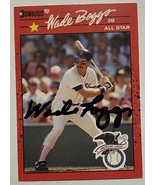 Wade Boggs Autographed 1990 Donruss Baseball Card - Boston Red Sox - $27.35 CAD
