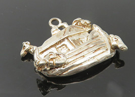 925 Sterling Silver - Vintage Noah&#39;s Arc Motif Religious Drop Pendant - PT9390 - £22.19 GBP