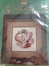 Natures Window Counted Cross Stitch Kit Shells 5401 Wall Hanging Unopened - £14.27 GBP