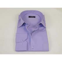 Men's Shirt By CASILA Turkey Cotton Blend Long Sleeves 502000-10 Solid Lavender image 3