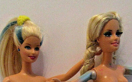 2 Barbie Dolls for parts. Heads, Hair, Faces in Excellent Condition. - £9.62 GBP