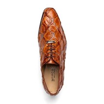 Olivieri Leather Dress Shoes Oxford Lace Up Cognac image 4