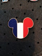  Exclusive Epcot World Showcase FRANCE PAVILLION Flag Pin WDW Mickey Hea... - $8.59