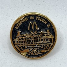 McDonald’s Keeping In Touch Employee Crew Restaurant Enamel Lapel Hat Pin - £4.70 GBP