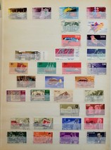 Set of 32 Vintage Israeli Cancelled Philatelic Postage Stamps from the 1... - $8.99