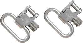 Uncle Mikes 1&quot; Quick Detach Super Sling Swivel Pair Stainless - $14.95