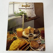 Rare Breakfast at Howard Johnsons HoJo Menu 1983 Insert Breakfast Favorites - £46.29 GBP