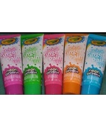 5 NEON BRIGHT!!!! Crayola Bathtub Fingerpaint Color Variety Pack, 3 Ounce - $20.51 CAD