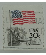 VINTAGE STAMPS AMERICAN AMERICA USA 20 C CENT FLAG SUPREME COURT STAMP X... - £1.37 GBP