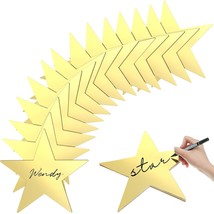 11 Inch Large Gold Star Cutouts Double Printed Paper Stars Decoration Re... - £24.63 GBP