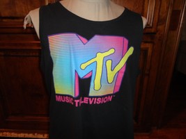 Black MTV Music Television Tank Top Adult XL Nice - £14.79 GBP