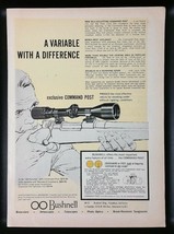 Vintage 1963 Bushnell Command Post Telescope Full-Page Ad - $6.64