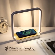 WILIT Bedside Lamp With Qi Wireless Charger A13 Table Lamp 3 Step Dimmable Touch - £23.73 GBP