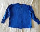 NIKE TEAM BLUE CREWNECK LONG SLEEVE ATHLETIC CASUAL MEN&#39;S SPORT SHIRT XL - $19.14