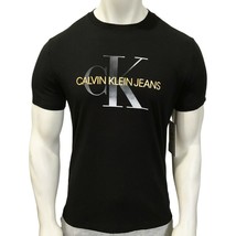 Nwt Calvin Klein Msrp $54.99 Men&#39;s Black Crew Neck Short Sleeve T-SHIRT S M L - £17.92 GBP