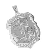 PicturesOnGold Saint Michael Badge - Available in Solid 10K - £115.27 GBP