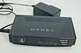 Dynex DX-ESW5 10/100 5-Port Fast Ethernet Switch Desktop PC LAN Connector - £9.57 GBP