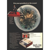 1973 Sony U-Matic Videocassette System Vintage Print Ad VCR 70s Tech Wall Art - £8.30 GBP