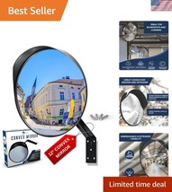 Compact 12&quot; Convex Mirror for Cars - Enhance Safety in High-Risk Areas - $45.00