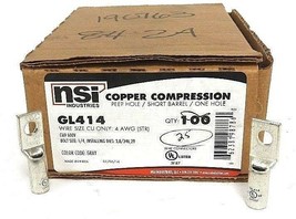 Box Of 25 New Nsi GL414 Copper Compression Peep Hole / Short BARREL/ One Hole - £49.77 GBP