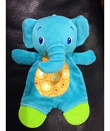 KidsII Bright Starts Blue Elephant Baby Crinkle Teether Toy Stuffed Anim... - £3.52 GBP