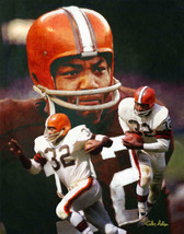 Jim Brown Cleveland Browns Running Back NFL Football Art 1 8x10-48x36 CH... - $24.99+