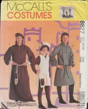 McCall&#39;s 8827 Medieval Robe Tunic Leggings Beret Costume Pattern Mens Size Small - £11.05 GBP