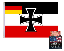 *Usa Made German Germany Marine Jack War Reich Deutschland 1921–1933 Flag Banner - £11.18 GBP