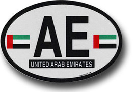 United Arab Emirates Oval decal - $3.00